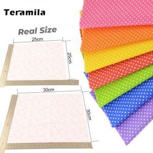 Teramila-Tissus De Coton Faits &Agrave; La Main,Pour Couture Grossier - Type Pwbz-311-7pc-25cm X 25cm #A - Neuf