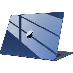 Coque Compatible Avec Macbook Air 13.6 Pouces M4 M3 M2 (A3240/A3113/A2681, 2025/2024/2022) - Coque Fine Et L&eacute;g&egrave;re &Eacute;tui Rigide Housse En Plastique, Minuit Clair(Ultra-Fin) - Neuf