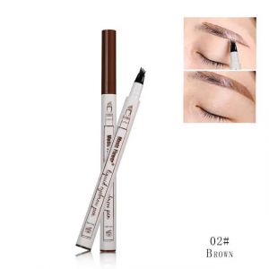 Crayon &Agrave; Sourcils Liquide Pour Croquis Fins,Marque De Fleur Musicale,4 Couleurs,Tatouage Imperm&eacute;able,Stylo &Agrave; Sourcils Super Durable,R&eacute;sistant Aux Taches.02Brown. - Neuf