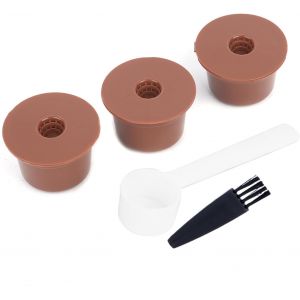 KAL-Caffitaly Dosettes Réutilisables Caffitaly 12 × 6 × 4 Capsules De Café Rechargeables Réutilisables Filtre Tasse Brosse Cuillère Kit Accessoire Pour Caffitaly - Neuf