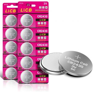 lbgwp60-Lot De 10 Piles Cr2430 Lithium 3V - Neuf