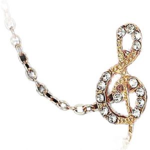 Kal-Boho Gland Boucles D'oreilles Manchette Chaîne Or Cz Crawler Climber Boucles D'oreilles Vintage Note De Musique Boucles D'oreilles Petit Cerceau Wrap Chaîne Boucles D'oreilles Rétro Chaîne - Neuf
