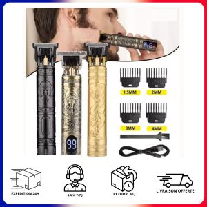 Tondeuse Barbe Cheveux Rasoir &Eacute;lectrique Rechargeable Usb T9 Hommes - Neuf