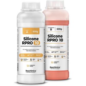 Vornixorsarlshopsilicone Pour Moulage 1:1 R Pro 10, Caoutchouc De Silicone Liquide Id&eacute;al Pour Les Moules Souples Et Compatible Avec Les R&eacute;sines, La Cire, Le Pl&acirc;tre Et D'autres Mat&eacute;riaux (1 Kg) - Neuf