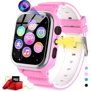 Montre Enfant 26 Jeux, Téléphone, Podomètre, Calories Sos Montre Connectée Garcon Garçons Filles Caméra Hd, Lecteur De Musique, Vidéo, 3 À 12 Ans Noël Cadeaux D'anniversaire - Neuf
