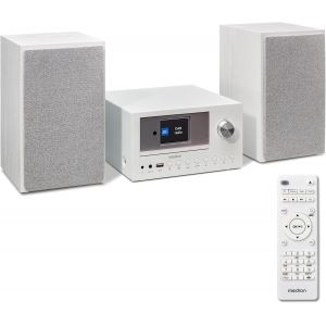 Syst&egrave;me Compact P85003 Micro syst&egrave;me Audio (Radio Internet, Dab+, Radio FM PLL, Bluetooth, Connexion USB, AUX, 2x150 W) Blanc - Neuf