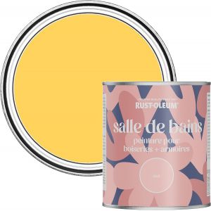 Yellow Moisture Resistant Bathroom Wood and Cabinet Paint in Matt Finish-LEMON JELLY 750ML - Neuf