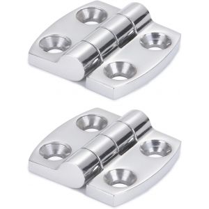 Pont de l'armoire Charni&egrave;res de bateau en acier inoxydable Corrosion R&eacute;sistant Charni&egrave;re marine &Eacute;clore Yacht Miroir Inox Charni&egrave;res Porte SUS316 1.59 inch x 1.51 inch 2pcs - Neuf