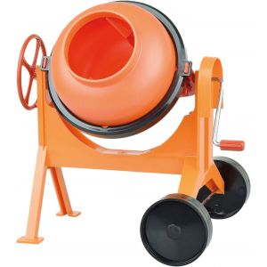 Eryi-05004 - Bétonnière 29 Cm, Mélangeur Orange, Grand Mélangeur De Ciment Pour La Plage, Mélangeur Avec Fonction Réaliste, Jouet De Sable Pour Les Petits Constructeurs À Partir De 3 Ans - Neuf
