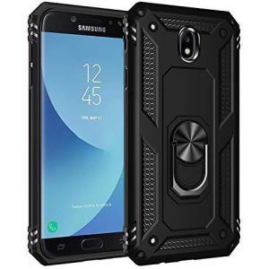 Kal-Coque Pour Galaxy J7 2017/J730, Étui Protection Tpu Souple Durable Avec Support De 360°Rotation Anneau [Support De Voiture Magnétique][Protection Antichoc][Armor Box] Coque, - Neuf