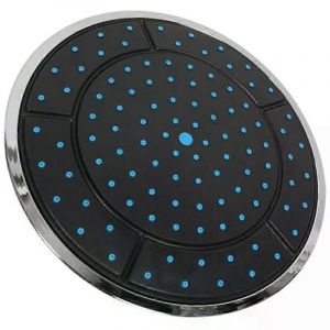Promotion! 1Pcs 25Cm en plastique forme ronde pluie douche alimentée salle de douche supérieure douche toit tête buse cabine accessoires - Neuf