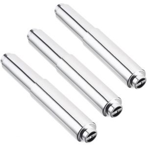 YEMAESRE-Lot De 3 Supports De Papier Toilette En Plastique À Ressort Pour Rouleau De Papier Toilette De Rechange Avec Tige Télescopique Pour Restaurant, Maison () - Neuf