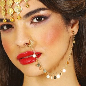 Piercing Boh&egrave;me Cha&icirc;ne Nez Oreille Oriental Femme - Neuf