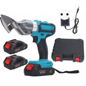 XYONG Ciseaux electriques sans fil a tete rotative haute vitesse, batterie au lithium 21 V, pour la coupe du metal, prise UE AC100-240 V - Neuf