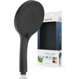 SCHÜTTE Pommeau de douche Capri avec technologie de jet de velours | Pommeau de douche avec plus de 300 buses et 3 types de jet réglables | Pommeau de douche anticalcaire pour la douche | Chromé - Neuf