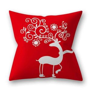 Lot De 3 Housses De Coussin D&eacute;coratives En Peau De P&ecirc;che, S&eacute;rie No&euml;l, 45 X 45 Cm, Tissu Polyester Doux, Rembourrage Non Inclus. - Neuf