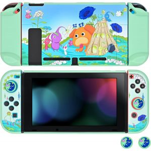 Shiba-Coque Protection Pour Switch,Coque En Pc Dur Avec Design Fendu Coque Switch Dockable Avec 2 Capuchon De Joystick Pour Switch[1 - Neuf