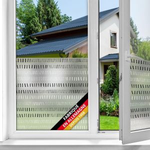 film fenêtre anti regard électrostatique premium Point 45 cm x 1,5 m - opaque adhésif et décoratif brise-vue cache occultant pour vitre, vitrage, douche - Neuf