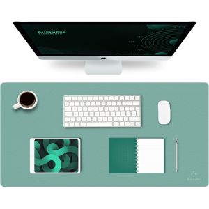 DDA-Tapis de Bureau, Tapis Bureau, Tapis Bureau Sous Main 40cm x 80cm, Tapis de Portable, Sous Main Bureau pour Bureau et Maison, Double Face (Vert) - Neuf