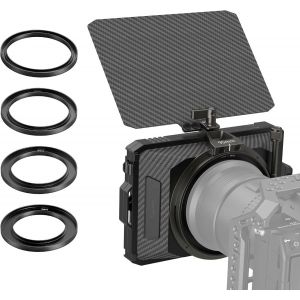 Mini Matte Box Lite Avec Plateau De Filtre &Agrave; Drapeau Sup&eacute;rieur Compatible Avec Les Objectifs 67Mm/72Mm/77Mm/82Mm/95Mm Pour Reflex Num&eacute;riques Et Camera Sans Miroir - 3575 - Neuf