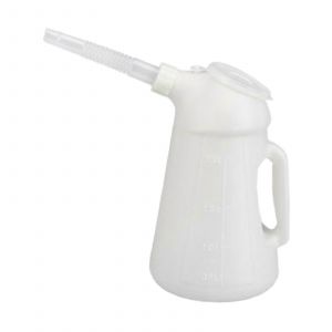 Bidon D'huile Avec Bec Verseur Pour Fluides Moteur, R&eacute;cipient Doseur S&eacute;curis&eacute;, 2 L - Neuf