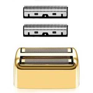 T&ecirc;te De Rasoir &Eacute;lectrique Pi&egrave;ces, Rasoir Film Et Cutter De Rechange Compatible Avec Le Rasoir Pour Babylisspro Barberology Fx Metal Foil Shaver, Fxfs1/Fxfs2 Rasoir Shaver (Dor&eacute;) - Neuf