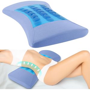 Ulteronixshop-Coussin Orthop&eacute;dique De Soutien Lombaire Avec Couche De Gel Rafra&icirc;chissant - Soutien Ergonomique Du Dos Et De La Lordose En Mousse &Agrave; M&eacute;moire De Forme Pour Lit Et Canap&eacute; &iquest; Soulagement Du - Neuf