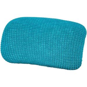 Lot De 2 Housses De Coussin &Eacute;lastiques Pour Chaise De Bureau-Housses D'appui-T&ecirc;te-Imperm&eacute;ables-Anti-Salissure-Anti-Poussi&egrave;re-Pour Chaise D'ordinateur-Vert Fonc&eacute; - Neuf