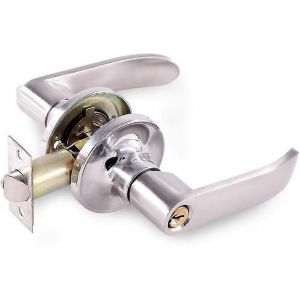 Poign&eacute;e de porte antirouille en acier inoxydable, poign&eacute;e anticorrosion, levier en forme de boule, boutons de quincaillerie, serrure int&eacute;rieure pour entr&eacute;e, couloir et salle de bain - Pour 70 - Neuf