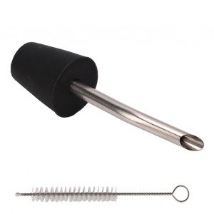 Bec De Bouilloire Buse D'extension Silicone Acier Inoxydable Th&eacute;i&egrave;re Accessoires Avec Brosse Pour Le Camping Randonn&eacute;e Randonn&eacute;e Noir - Neuf