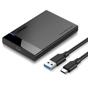 Boîtier pour disque dur SSD/HDD 2,5"", USB C 3.1, jusqu'à 10 To, installation sans outil - Neuf