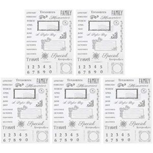Lot De 8 Tampons Transparents Lettres Pour Scrapbooking, Cartes, Invitations, Enveloppes, D&eacute;corations - Neuf