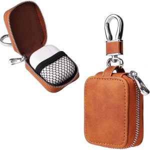 acdsgd-Housse &eacute;couteurs, &Eacute;tui pour Casque Casque Sacoche Protection Oreillettes Compatible Airpods 1 | 2 | 3 | Pro Housse de Protection Universel Coque Accessoires pour Oreillettes Marron - Neuf