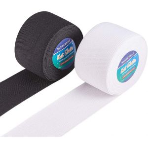 Kalanka-10 Mètres/11 Verges 50mm De Large Bande Élastique Élastique De Haute Élasticité Tricotée Pour Projet D'artisanat De Couture (5 Mètres/Rouleau, Blanc Et Noir) - Neuf