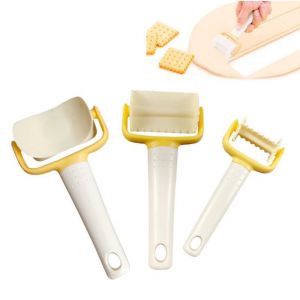 Emporte-Pièces, Ensemble De 3 Pièces, Moule À Biscuits En Plastique, Emporte-Pièce Multifonction, Accessoires De Cuisine, Outil De Décoration Pour Pizza, Gâteau, Pain, Diy - Neuf