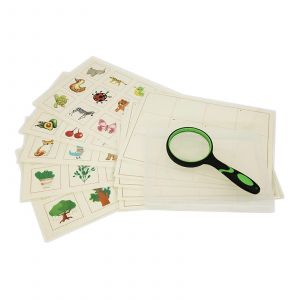 Fournitures d'entra&icirc;nement c&eacute;r&eacute;bral pour enfants, table pour jouets, jeu de puzzle d'association d'animaux, jouets &eacute;ducatifs portables, aides p&eacute;dagogiques - Neuf