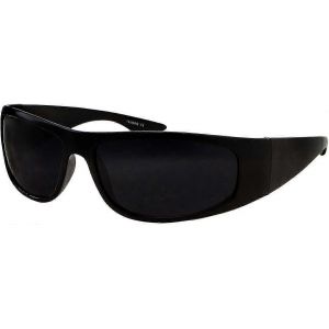 Lunettes De Soleil Super Dark Lens Noir | Motard Style Motard | Cadre Enveloppant - Neuf