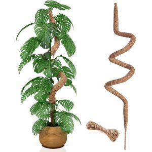 KALANKA-150 cm Poteau en Mousse Flexible pour Plantes Monstera, Grands Poteaux en Mousse pour Plantes Grimpantes d'Intérieur, Support de Grande Taille, Tuteurs en Mousse pour Jardin - Neuf