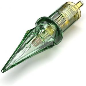 En01s #10 Lot De 20 Cartouches À 3 Aiguilles Medium Taper Round Shader - Entièrement Compatibles Avec Toutes Les Machines De Tatouage, Idéales Pour Un Ombrage Uniforme Et Un Remplissage - Neuf