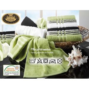 TZF-- Serviette de Bain, Berlin, 100% Coton, 70 x 140 cm - Noir - Neuf