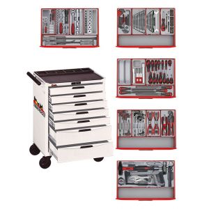 Servante blanche mini master set 7 tiroirs Teng Tools TCMM259NW - Neuf