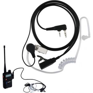 Oreillette Talkie Walkie,Casque Talkie Walkie,2 Broches Casque &Eacute;couteur Compatible avec La Radio Bidirectionnelle Kenwood UV5R 888S RT24 RT27 HESENATE HT999 - Neuf