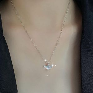 Kal-Collier Pendentif Aile D'ange Argent Cz Solitaire Collier Diamant Aile D'ange Cubique Collier Aile De Cristal Brillant Collier Cha&icirc;ne Bijoux Pour Femmes Et Filles Cadeaux - Neuf