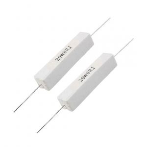 2 pcs fil bobiné céramique ciment résistance 8 ohm 20W 5 % - Neuf