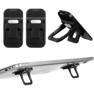 Lot de 2 rehausseurs de clavier portables pliables pour bureau avec 2 angles réglables,support de clavier d'ordinateur portable,support autocollant invisible pour ordinateur portable - Neuf