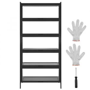 Vitrine Pour Collection Avec Portes En Acrylique-Duoku-Armoire De Pr&eacute;sentation 172 Cm-Pr&eacute;sentoir En Bois Naturel Pour Objets - Neuf