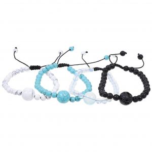4pcs Anti Naus&eacute;e Bracelet Mal De Mer Mal Des Transports Bracelets Mouvement R&eacute;glable Soulagement Des Naus&eacute;es - Neuf
