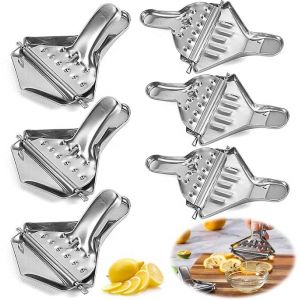 Presse-Citron En Acier Inoxydable 6 Pi&egrave;ces Presse-Agrumes Manuel En Acier Inoxydable Presse-Agrumes Presse-Citron &Agrave; Main En Acier Inoxydable Adapt&eacute; Pour Presser Les Citrons, Les Oranges, Les Raisins - Neuf