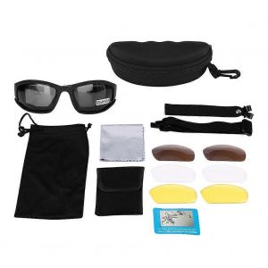 Uv400 Lunettes De Soleil Militaires Polaris&eacute;es 4 Lentilles Pour Le Cyclisme En Plein Air Chasse Tir - Neuf