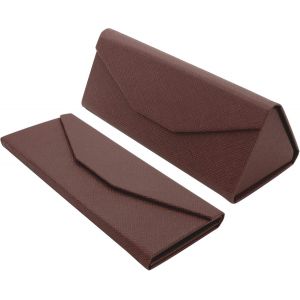 Étui Pliable À Lunettes De Soleil - Boîte Rigide [Triangulaire] Avec [Fermeture Magnétique] Et Doublure Intérieur Protection Vue Lecture Fashion Design Unisexe Femme Homme Enfant Voiture Mode - Neuf